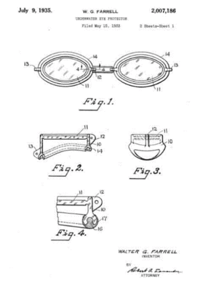 “Underwater eye protector” Design Patent